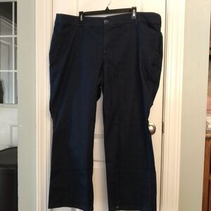 Lee Plus Reg. Fit Womens  Trouser Mid Rise Flex Motion Dk Blue Boot Cut/Flare